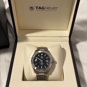 Tag Heuer Aquaracer Silver and Black Watch
